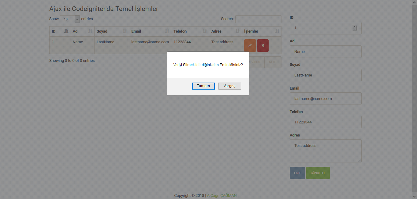 GitHub - cagricagman/realtimecrud: Codeigniter ile Gerçek Zamanlı ...