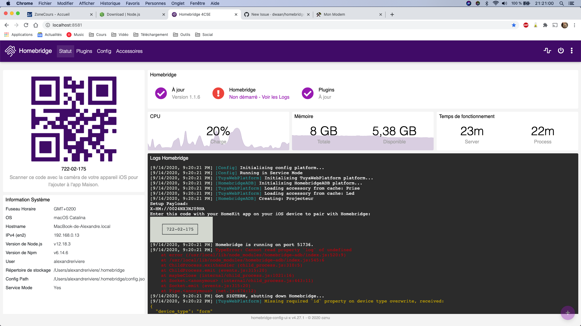 ADB wont start · Issue #9 · dwaan/homebridge-adb · GitHub