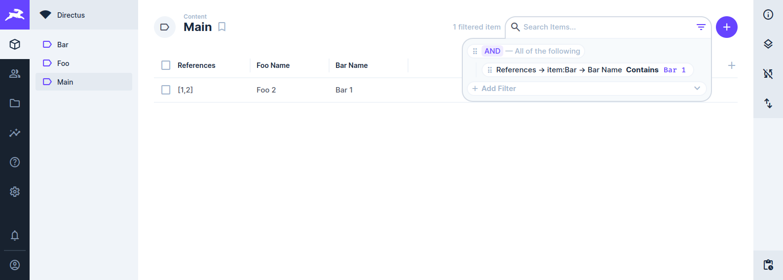 _and filter doesn't work on many to any · Issue 20009 · directus