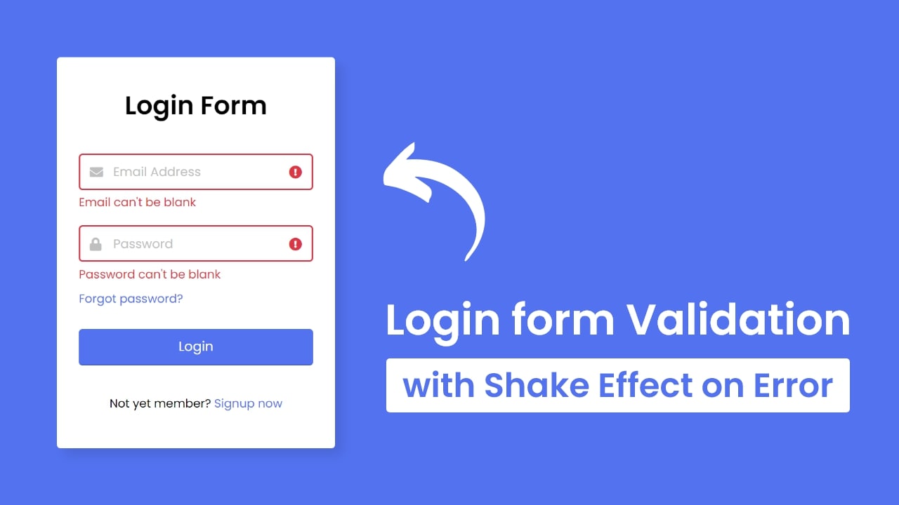 GitHub - alexfandomers/login-form-validation: Login Form Validation in ...