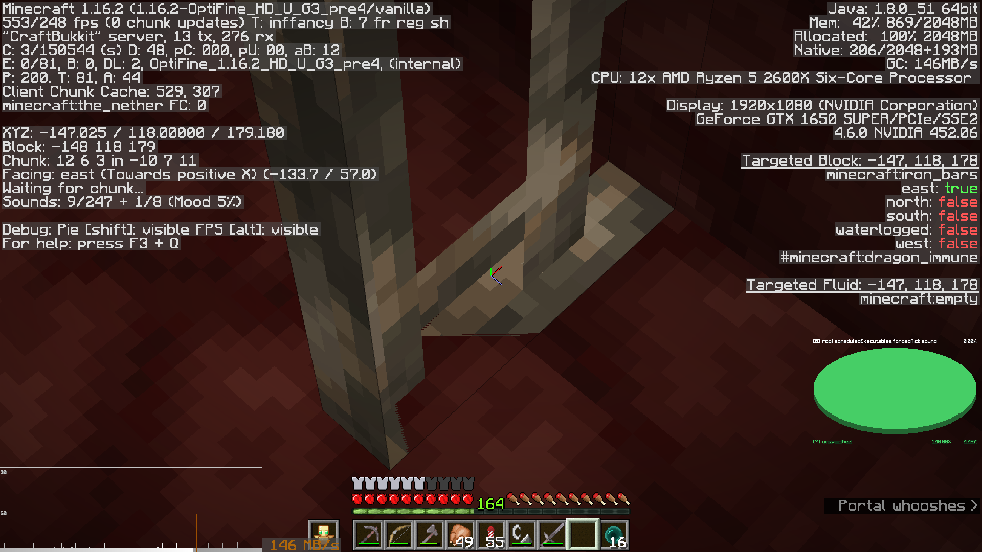 Iron bars top+bottom texture render bug · Issue #4820 · sp614x/optifine ...
