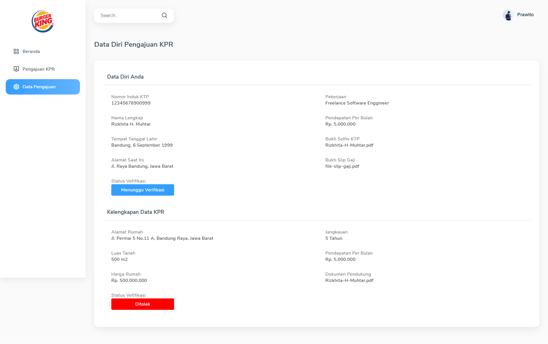 GitHub idprawito/homeloans Project Final (Front End)