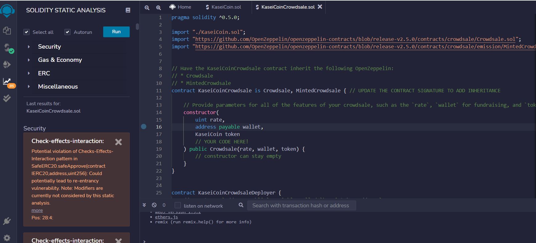 GitHub - ThusSpokeZarate/KaseiCoin: Creating ERC-20 token for ...