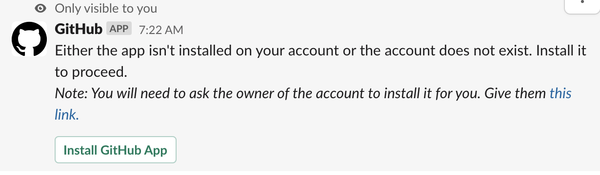 Github app posting to channel it's not a member of · Issue #1358 ...