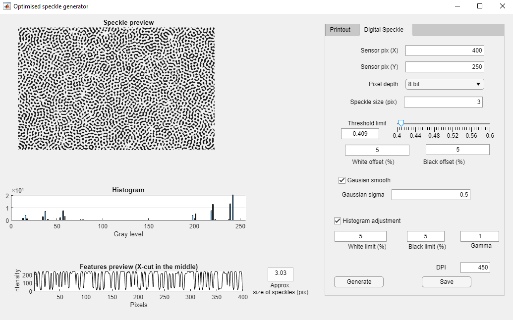 Matlab speckle GUI - AleksanderMarek/speckle GitHub Wiki
