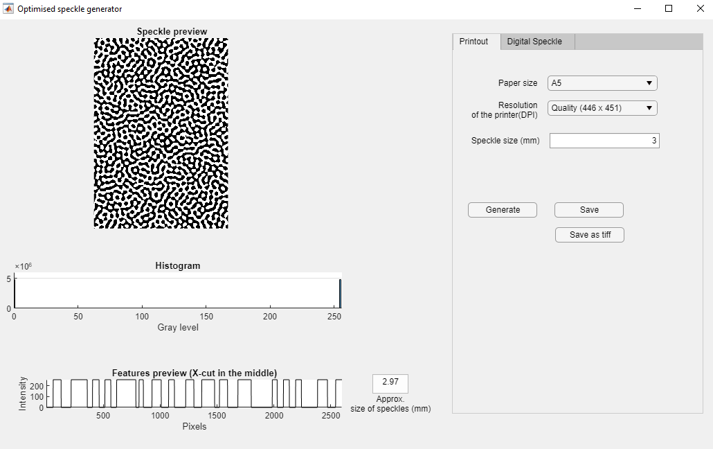 Matlab speckle GUI - AleksanderMarek/speckle GitHub Wiki