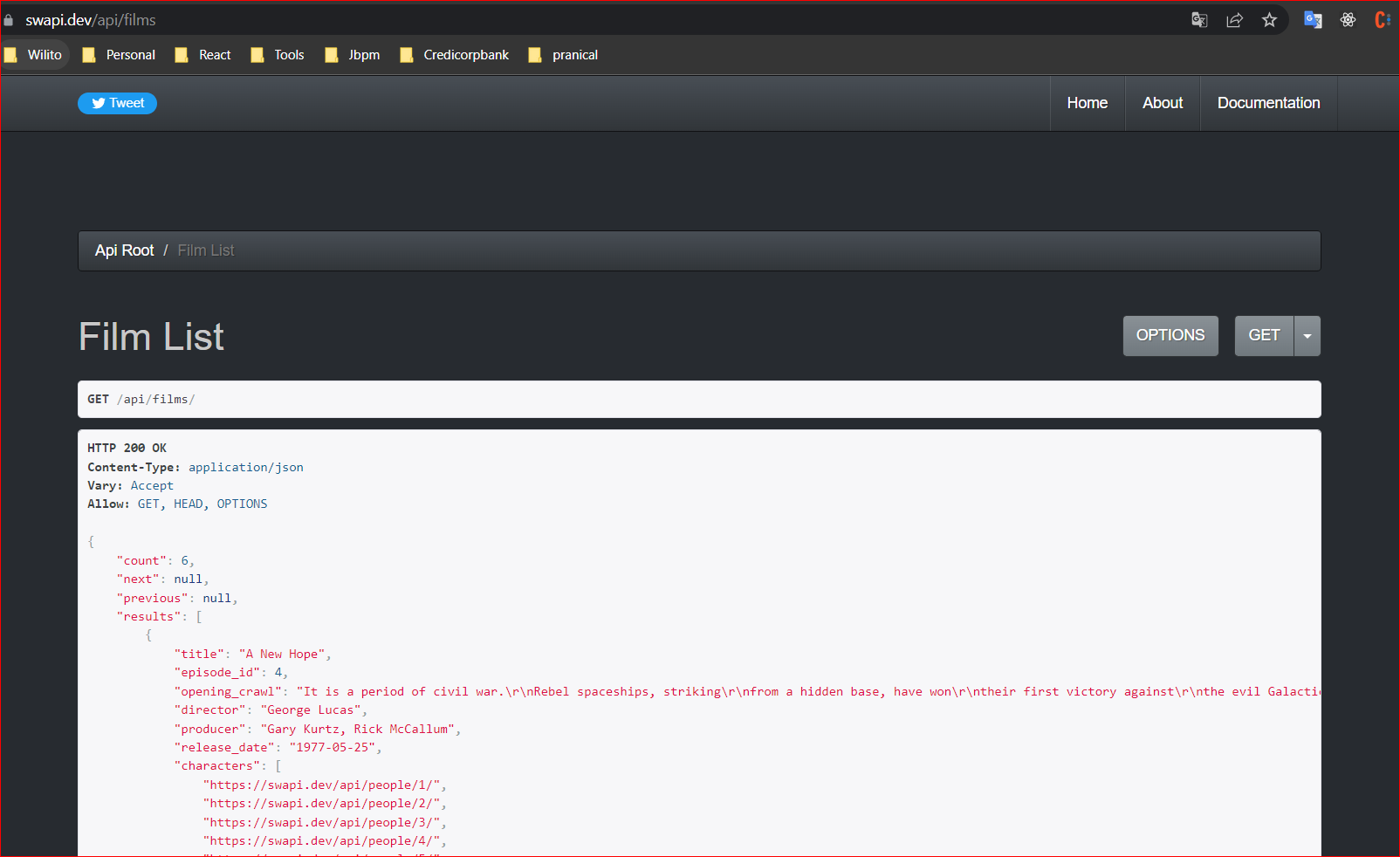 GitHub - wlopera/react-movie: Curso - Ejercicio - Peliculas desde SWAPI ...