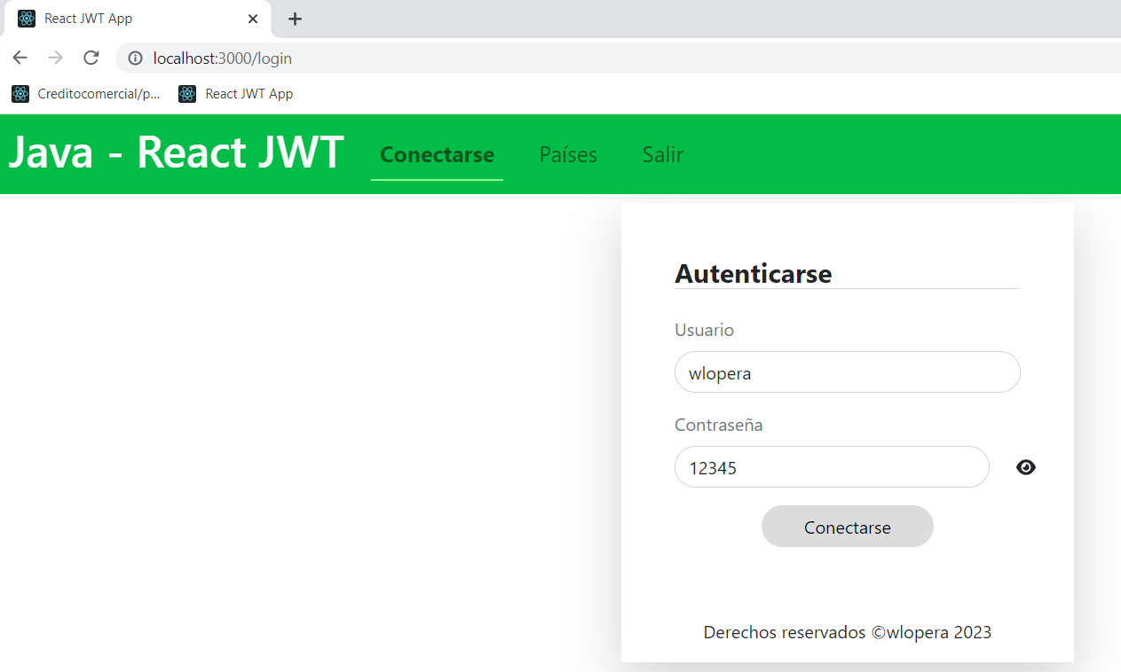 GitHub - wlopera/java-react-jwt: Proyecto Java - React - Uso Token ...