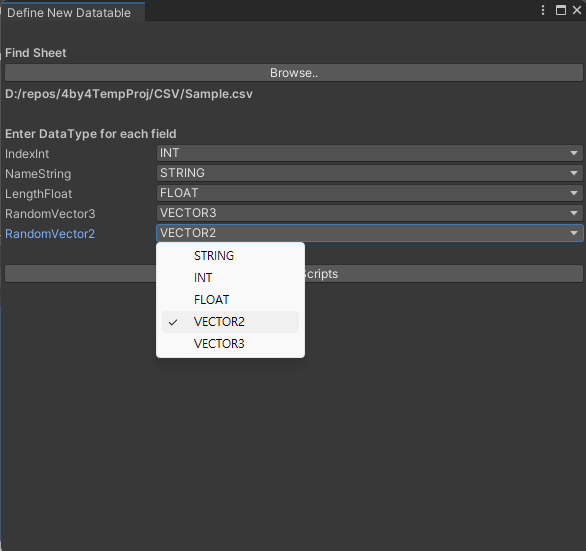 GitHub - DylanHayunSong/UnityCSVtoScriptableObject