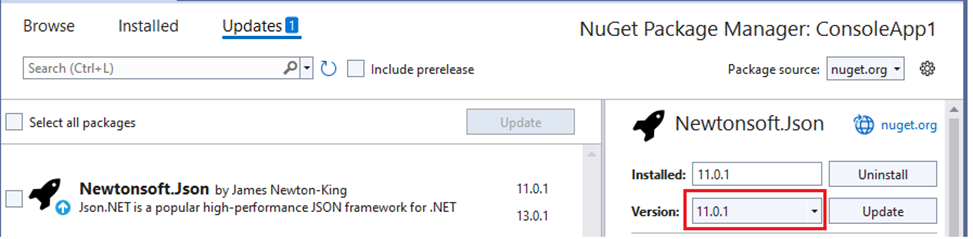 [Bug]: The Latest Stable version does not show in the "Version ...