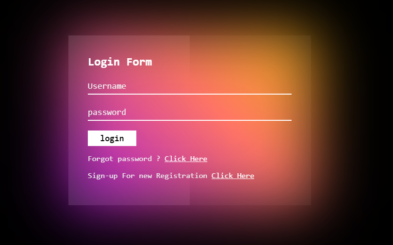 GitHub - BhautikPoriya/Glowing-Login-Form
