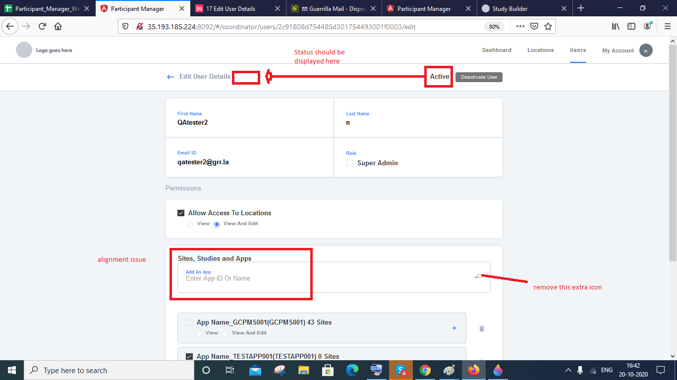 Edit user details page > UI issues · Issue #1538 · GoogleCloudPlatform ...