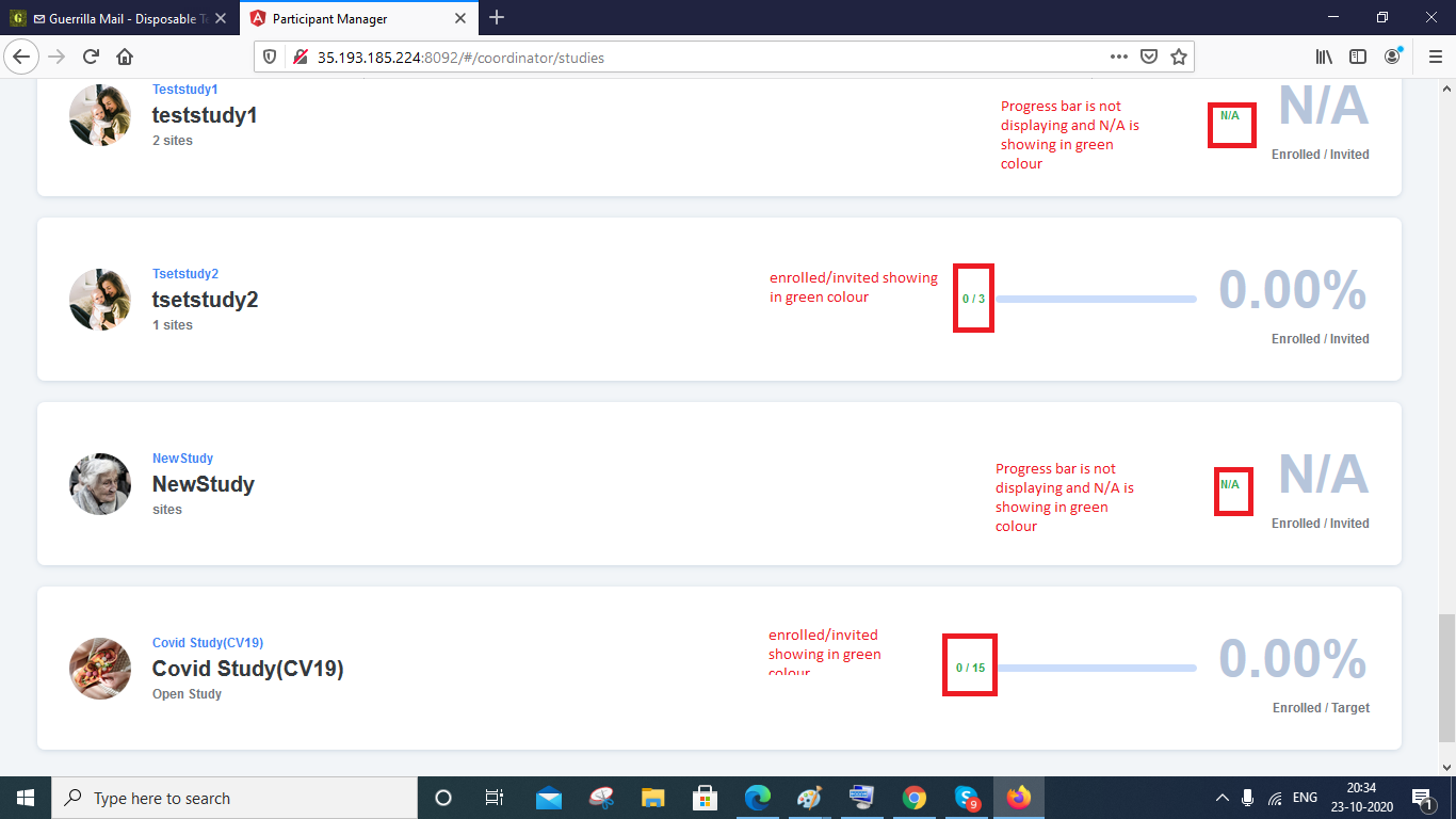 Studies tab > UI issues · Issue #1646 · GoogleCloudPlatform/fda ...