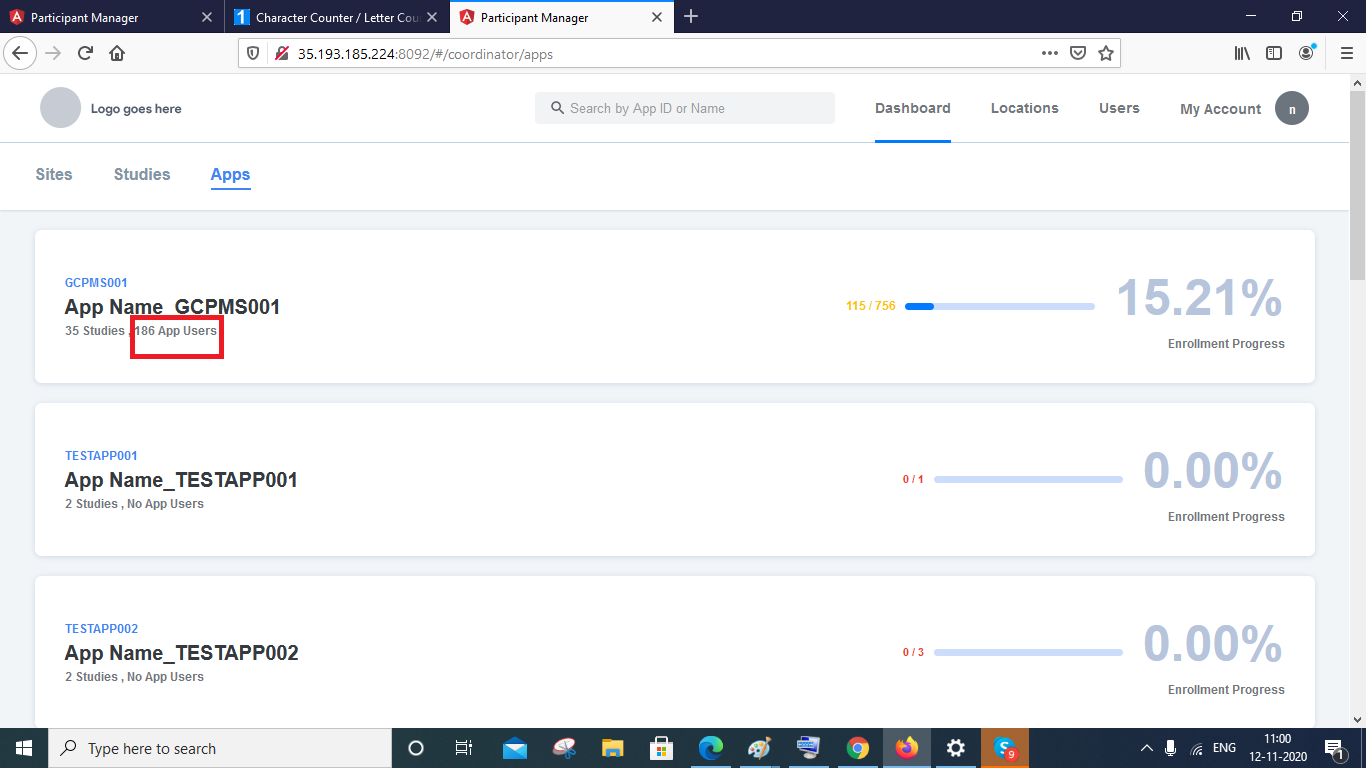 Apps tab > It should display number of active app users · Issue #1982 ...