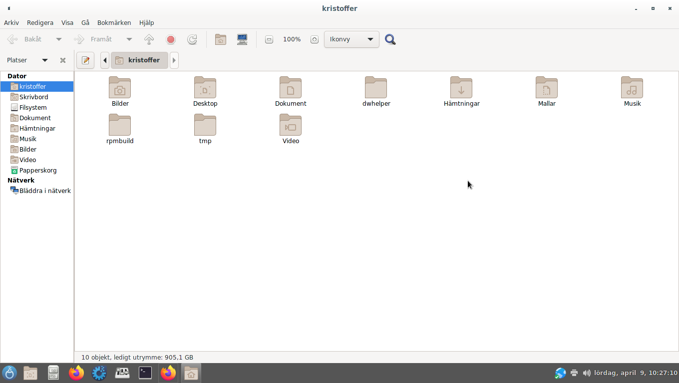 Desktop instead of Skrivbord
