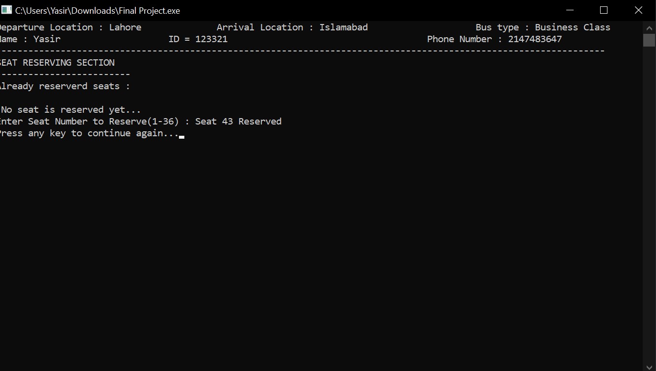 GitHub - Yasir0043/Bus-Management-System-using-C-: In this Bus ...