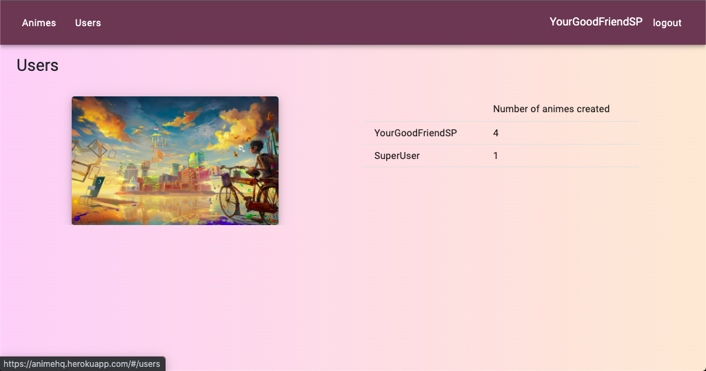 GitHub - SaurabhP7/AnimeListFrontend: Contains Frontend code for AnimeHQ