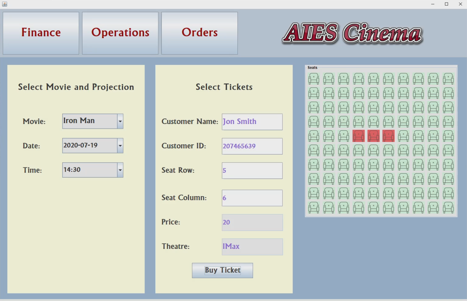GitHub - elad96/Cinema_Management-Java: Java Swing MVC Software for ...