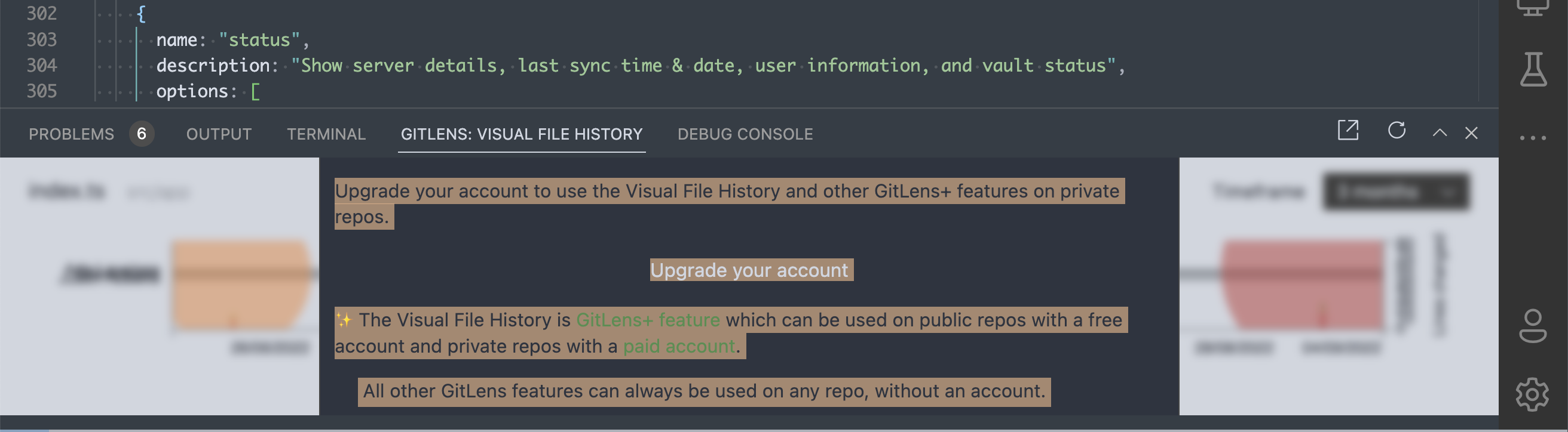 GitLens bottom bar view unreadable in certain themes · Issue #2202 ...