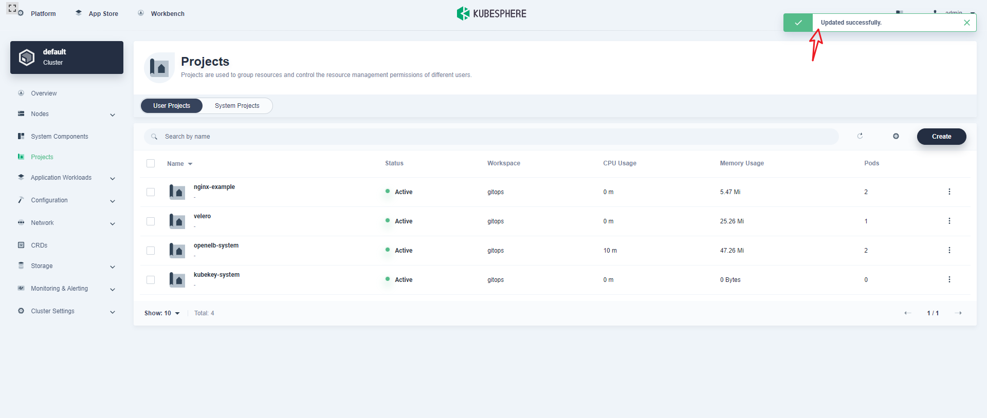 Exception while assigning project to tenant · Issue #5613 · kubesphere ...