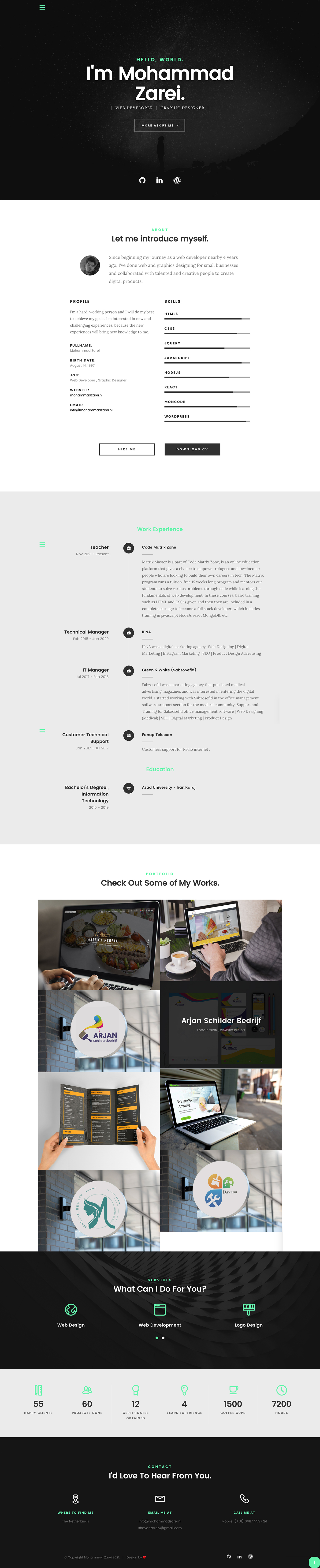 GitHub - shayanzarei/HTML-CSS-portfolio: This is a HTML and CSS code ...