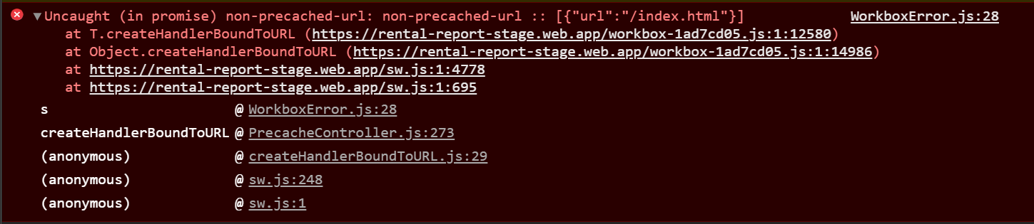 WorkboxWebpackPlugin.GenerateSW: "non-precached-url" error after ...