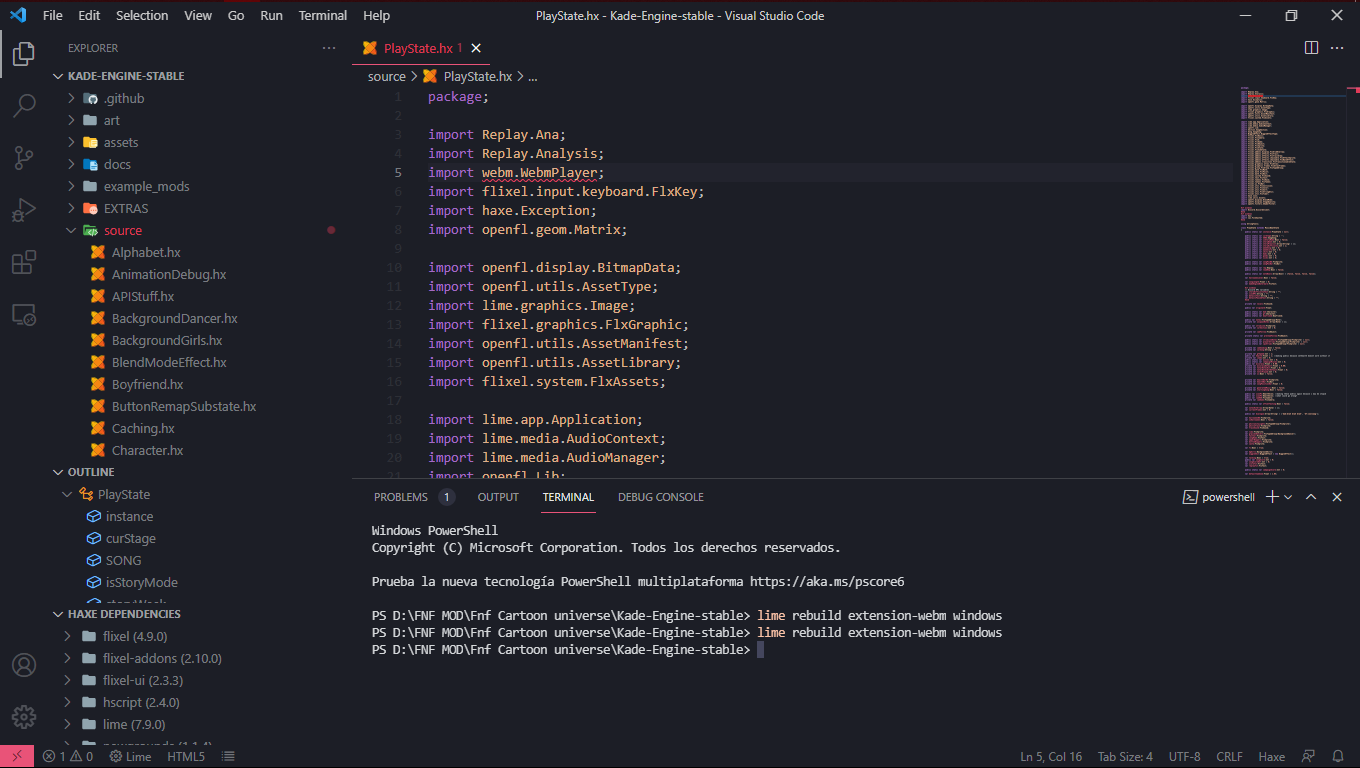 Bug Report Type not found webm.mPlayer Even with lime rebuild