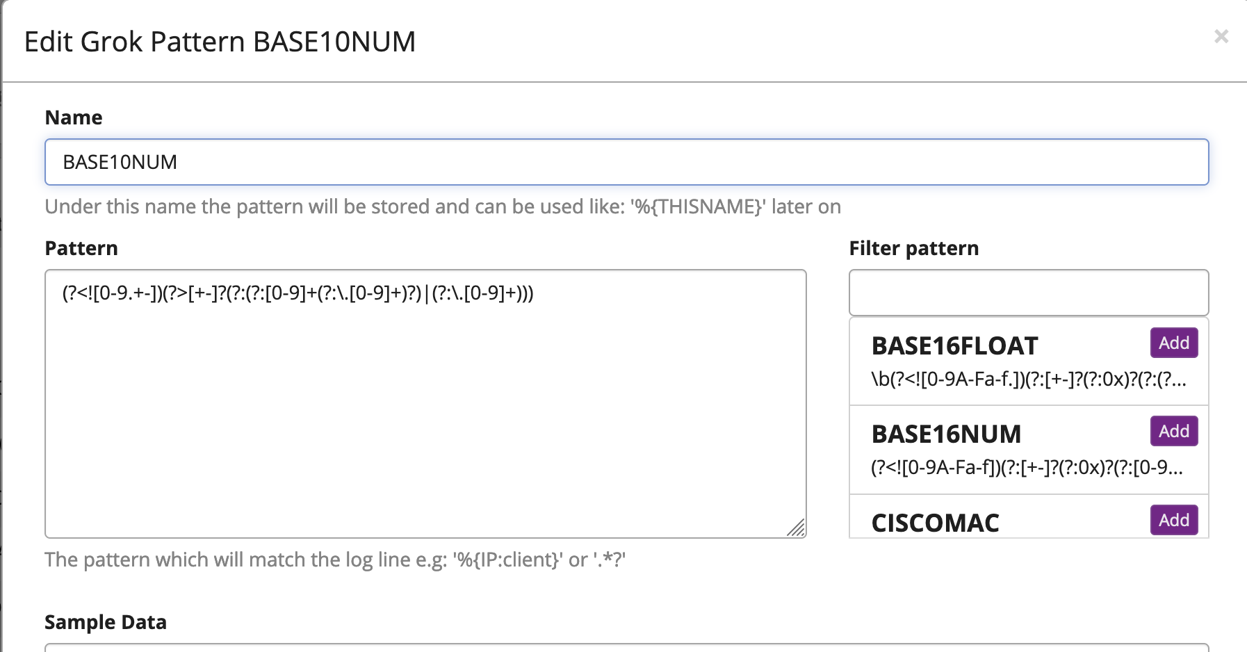 Styling issues in Grok pattern page · Issue #10361 · Graylog2/graylog2