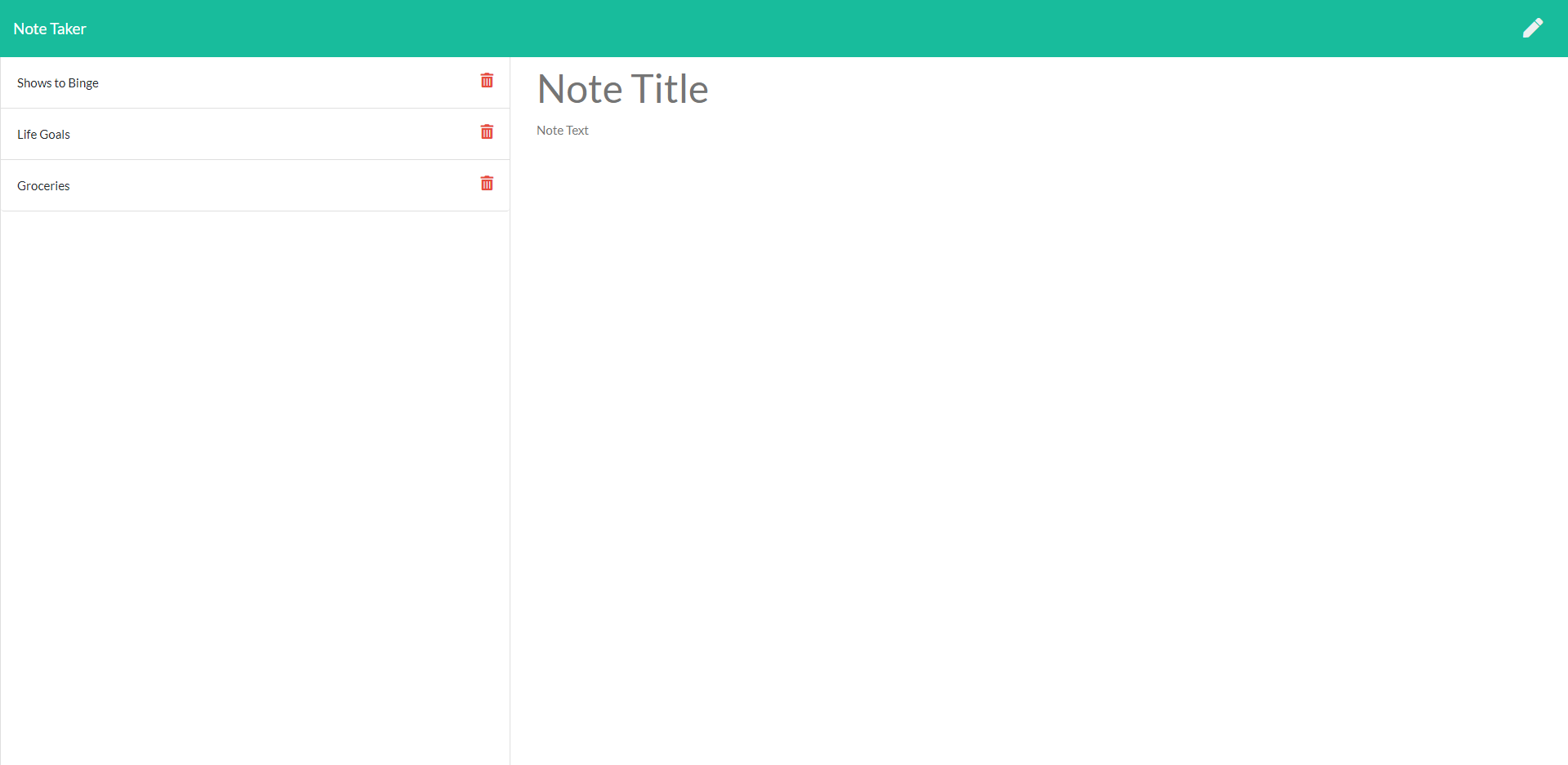 GitHub - EricJostad/Note-Taker: A note taking application that uses ...