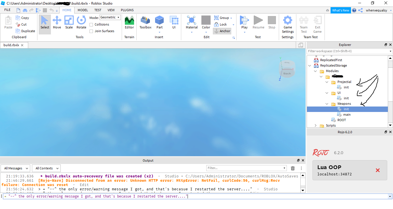 BUG: Not converting init.lua to module scripts · Issue #485 · rojo-rbx ...