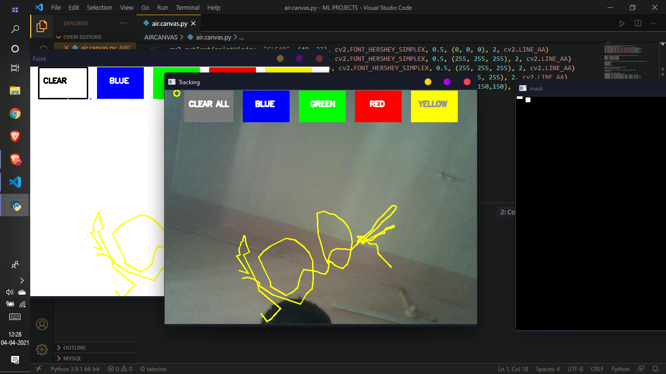 GitHub - Deepak-Perla/Air-Canvas-Board: Air Canvas is a hands-free ...