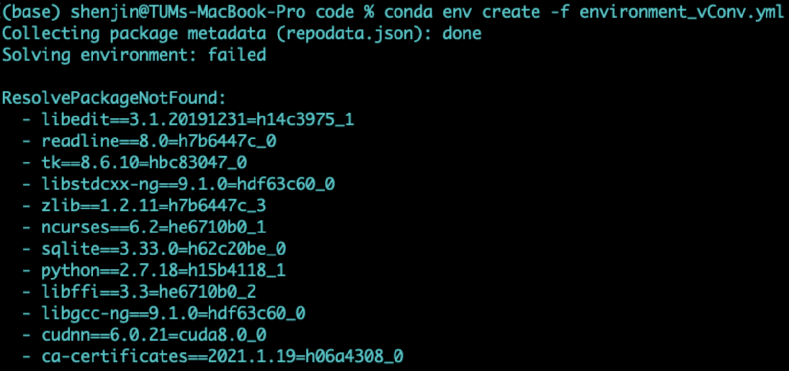 Problem with setting up the conda environment · Issue #1 · gao-lab ...