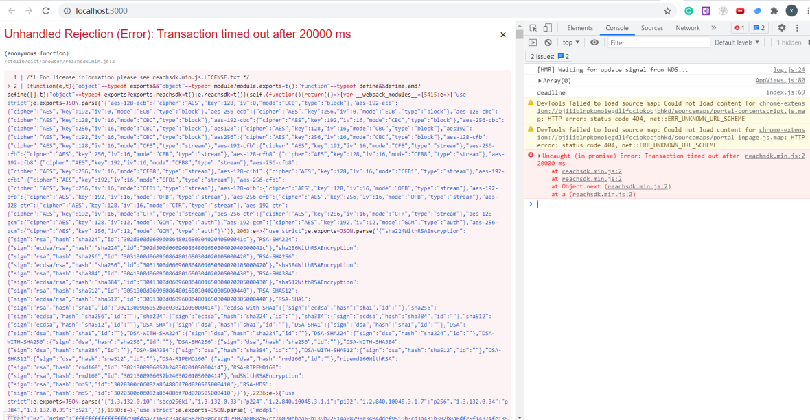 Deploy on conflux and got transaction timeout error · Issue 272 · reachsh/reachlang · GitHub