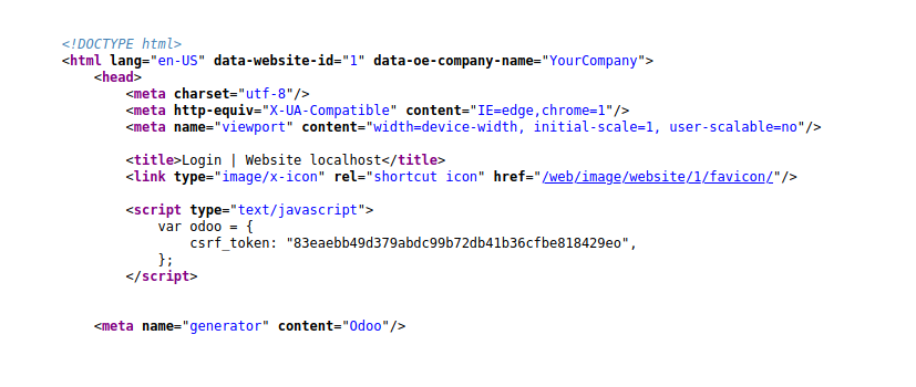 Odoo 11 - Missing in the website page if the user is not logged in ...