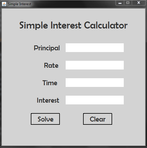 GitHub - grimeo/Simple-Interest-Calculator