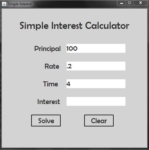 GitHub - grimeo/Simple-Interest-Calculator