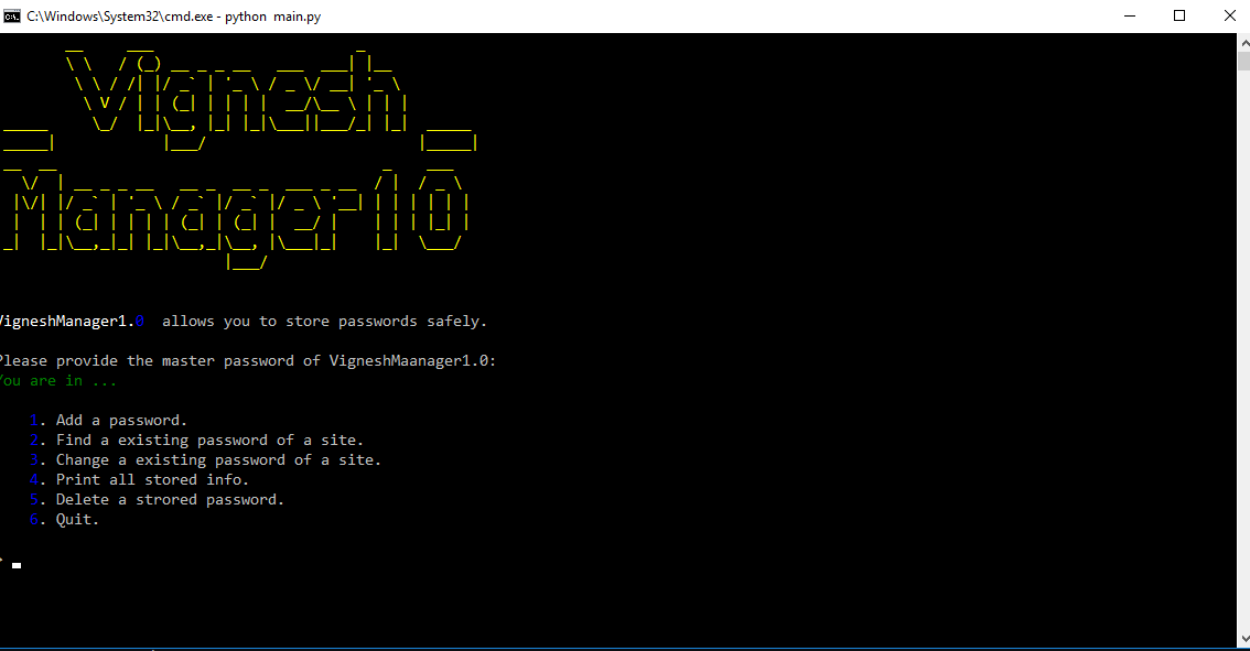 GitHub - BezawadaVignesh/PWManager