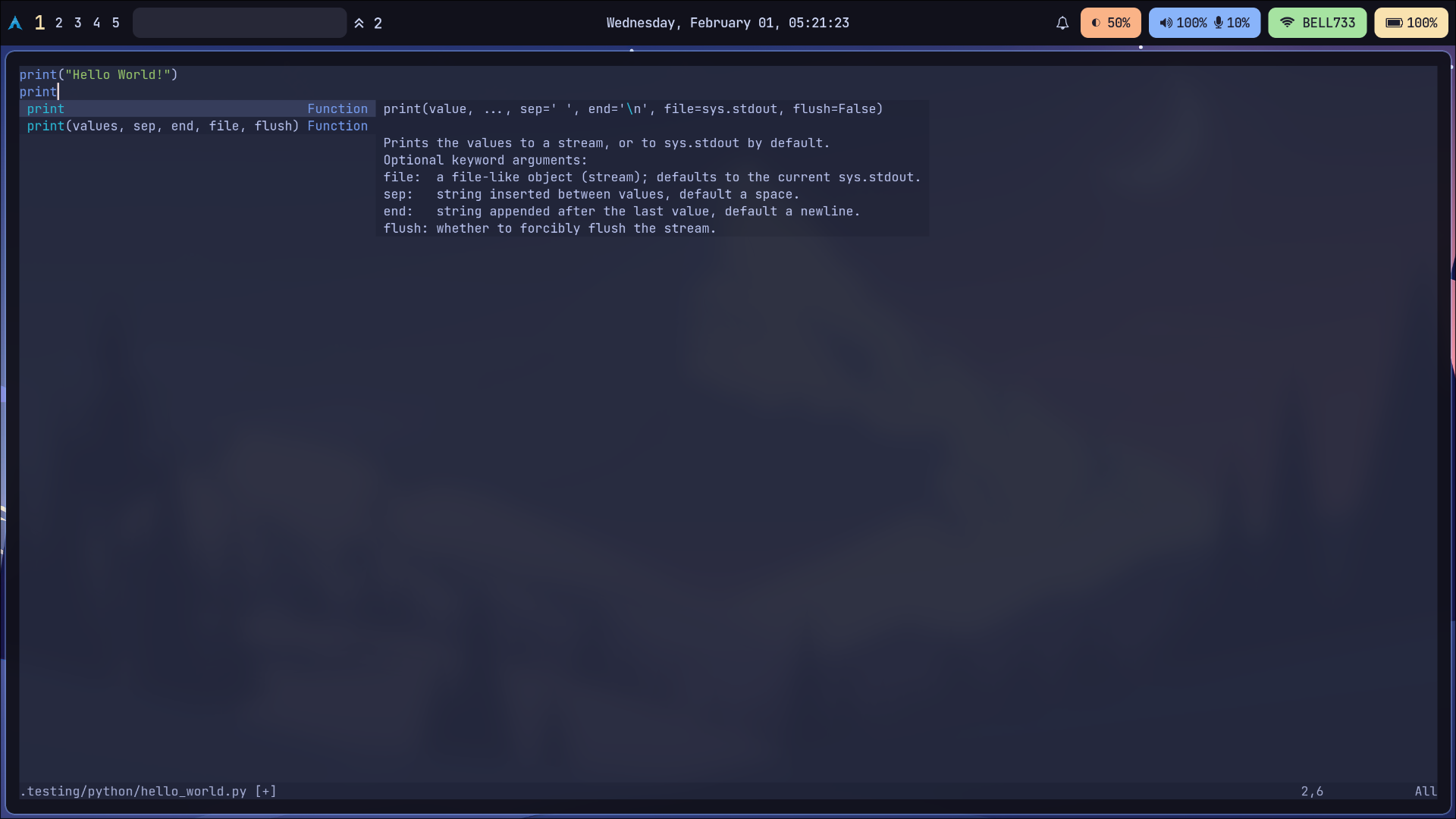 bug: pylsp signature help vs cmp documentation · Issue #345 · folke ...