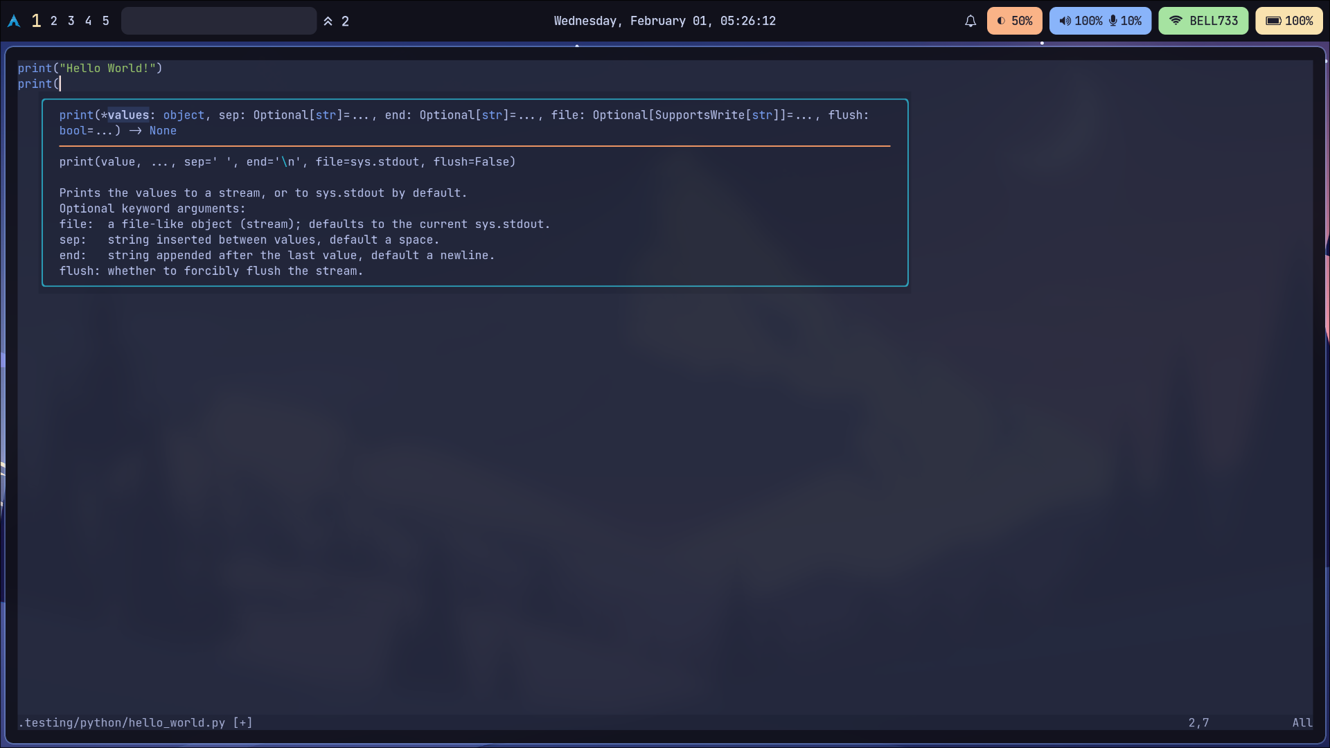 bug: pylsp signature help vs cmp documentation · Issue #345 · folke ...
