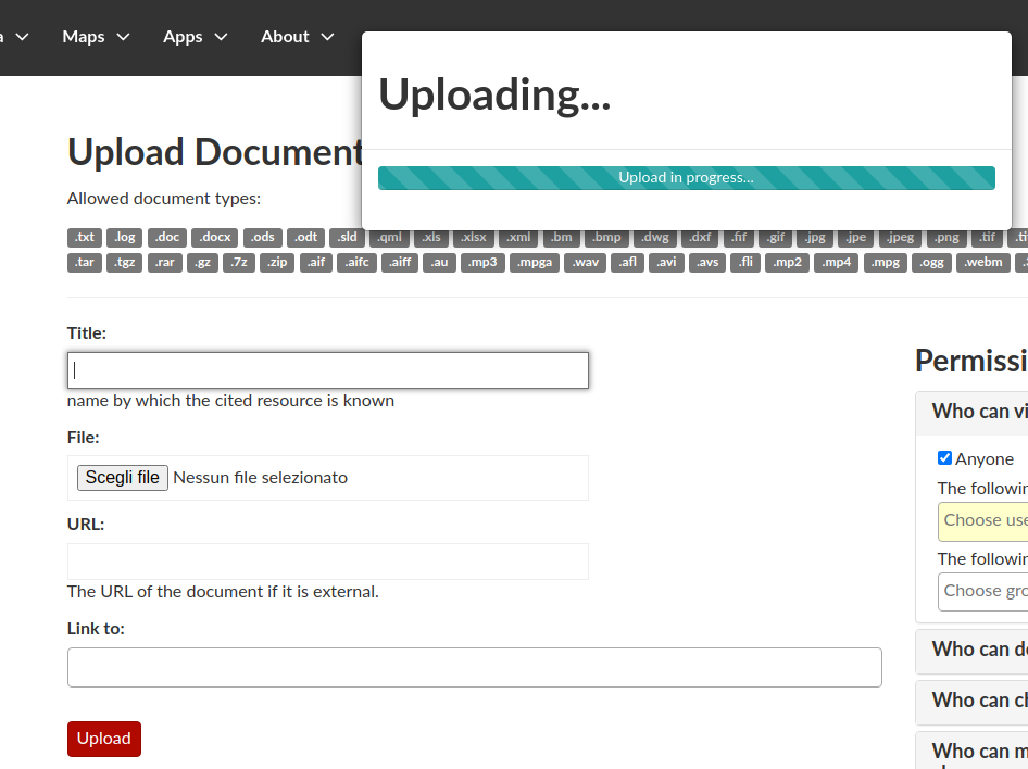 Bad behaviour in upload page when no file is selected · Issue #8179 ...