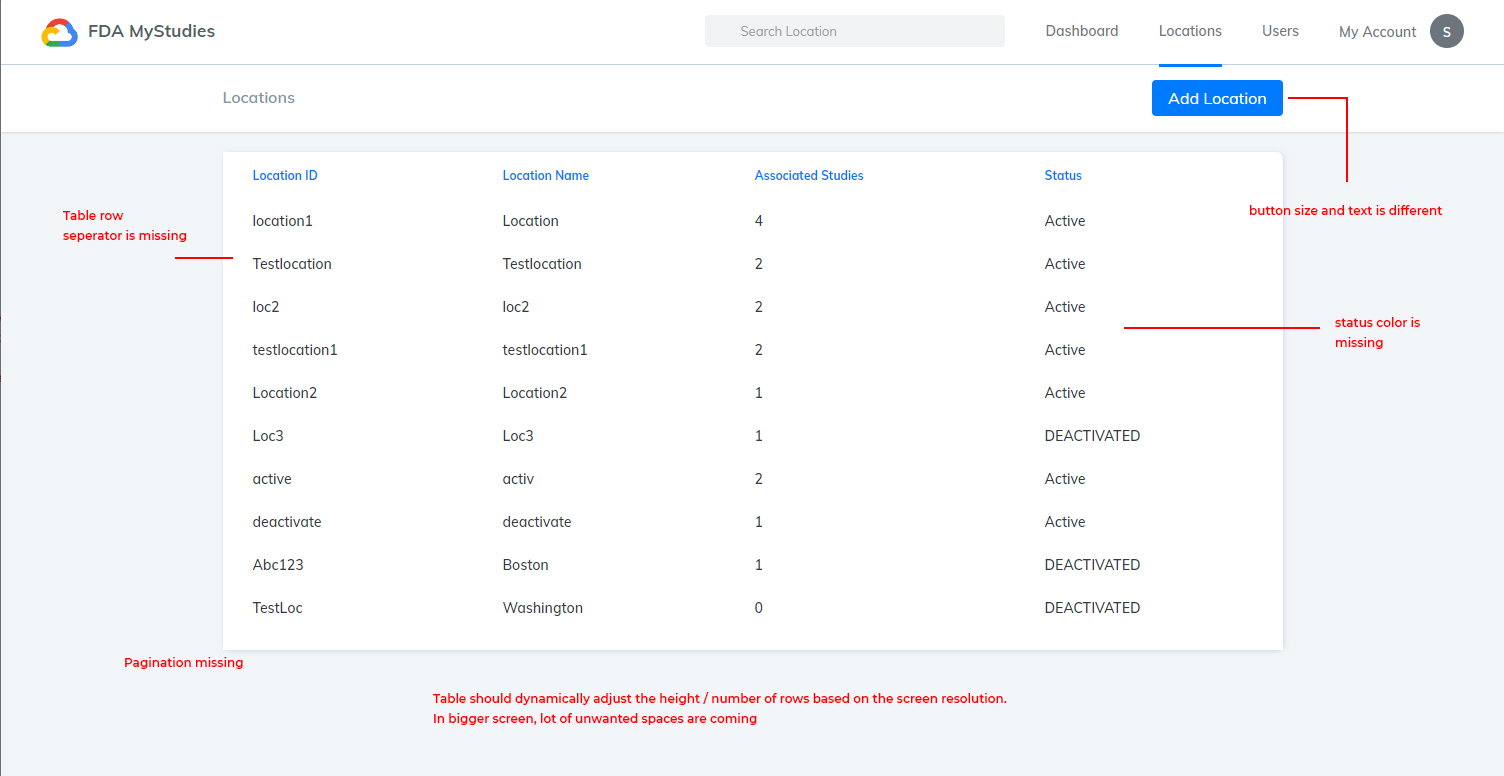 UI issue - Location screen · Issue #1209 · GoogleCloudPlatform/fda ...