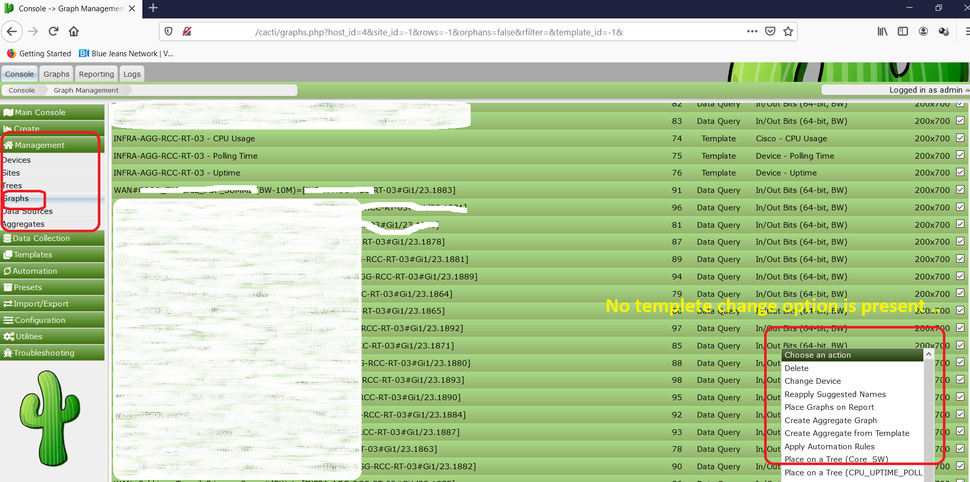 Cacti 1.2.14 Unable to change Graph Template · Issue #3824 · Cacti ...