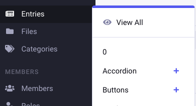Entries nav sidebar showing "0" in list · Issue #721 · ExpressionEngine ...