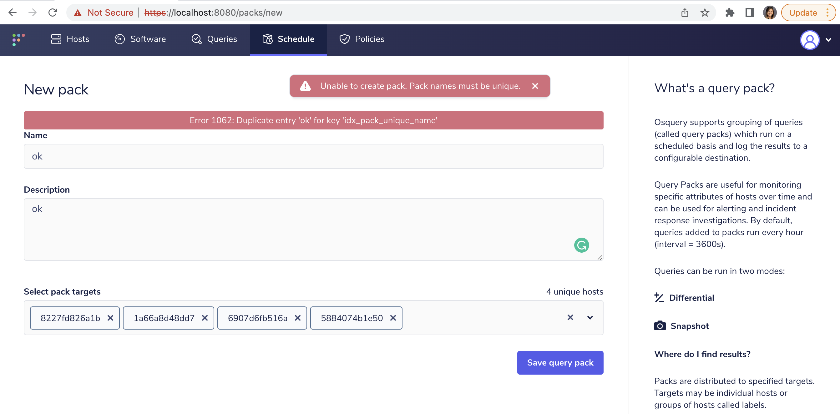 Creating a pack error rendering 2 separate errors · Issue #4932 ...