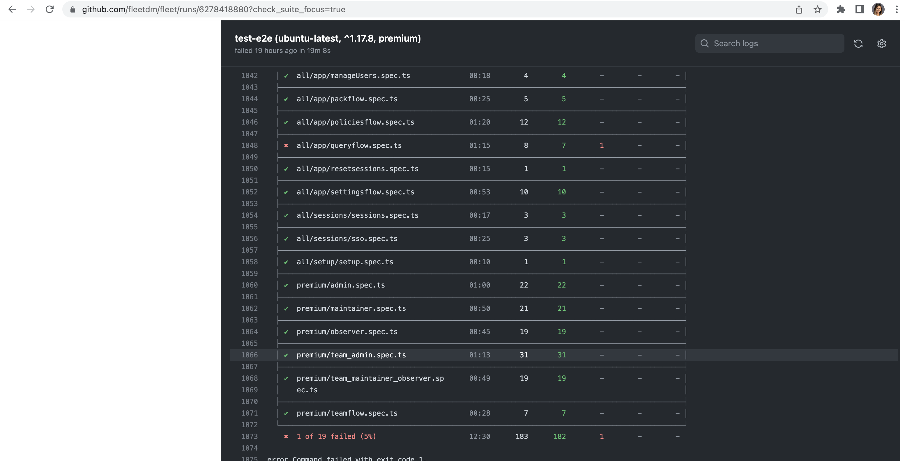 E2e testing: Fix tests flaking on GitHub · Issue #5552 · fleetdm/fleet ...