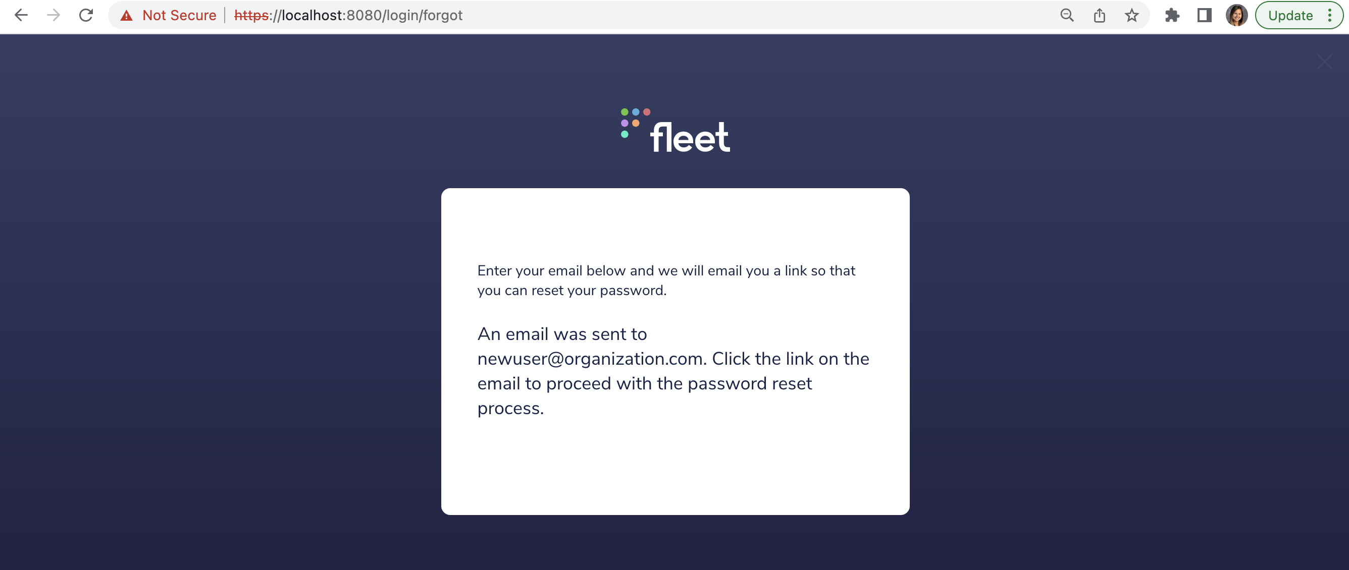 UI /login/forgot: Fix font size · Issue #5631 · fleetdm/fleet · GitHub