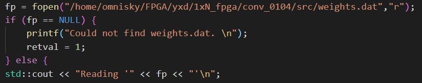 Could not find the input file when running the program during hardware ...