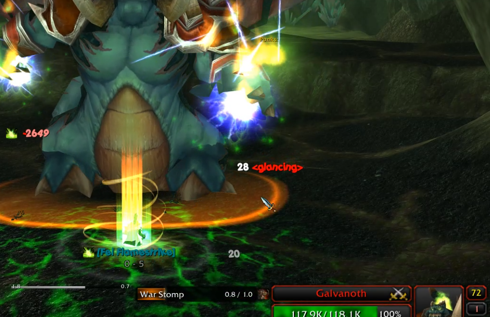 [Mob] Galvanoth's War Stomp has smaller effective range than it should ...
