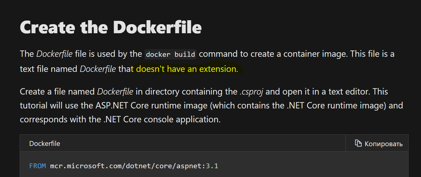 Docker Build' Error: 