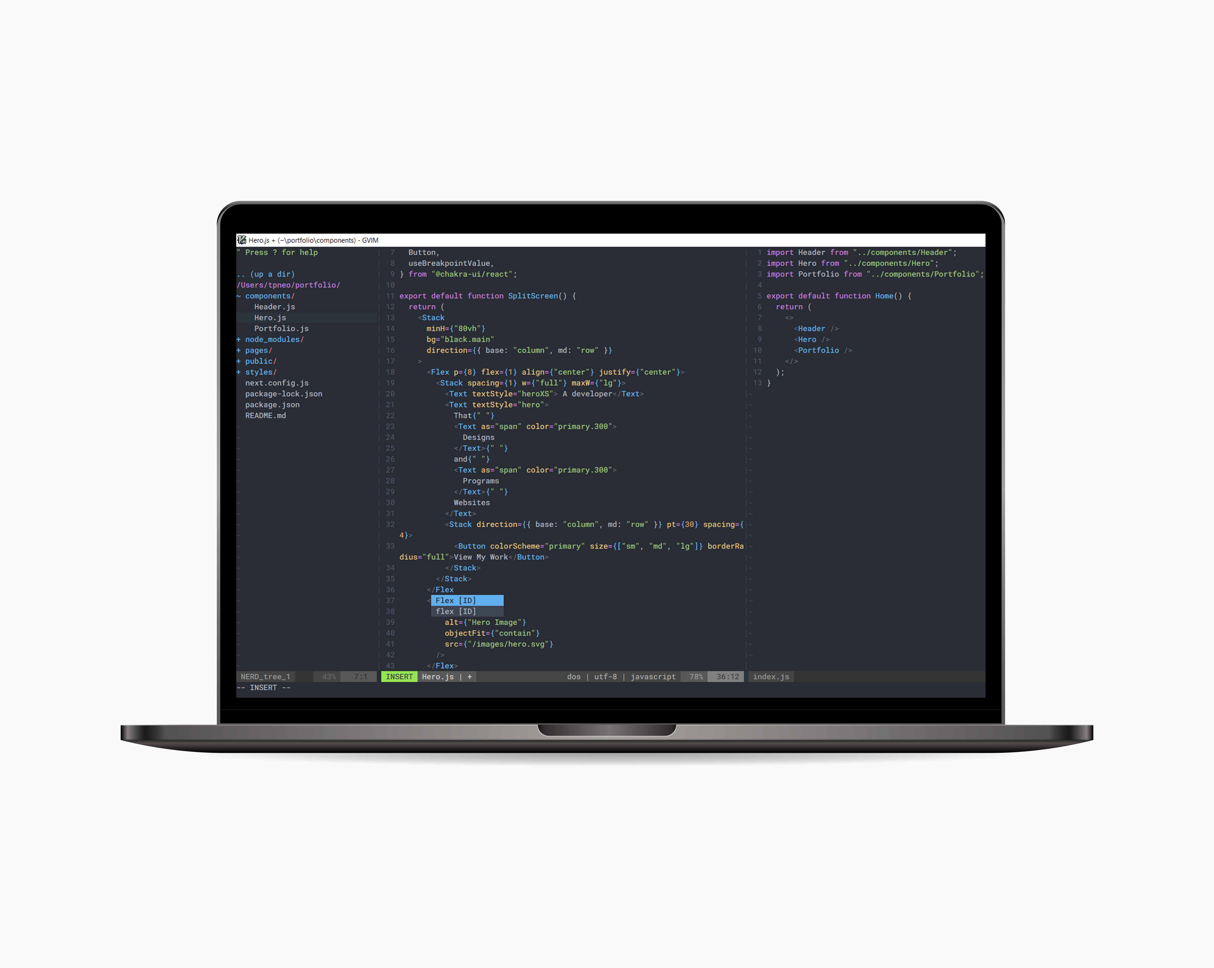 GitHub - liang799/webdev-vimrc: My vimrc file for web development on ...